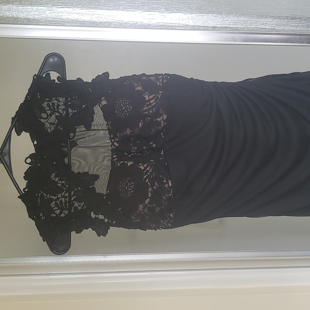 Black cocktail dress - size 8